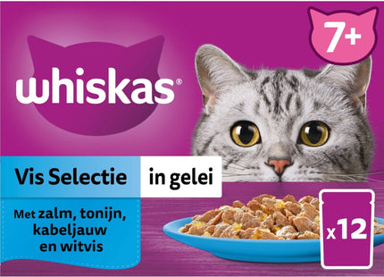 Whiskas 7+ Vis selectie in gelei