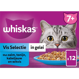 Whiskas 7+ Vis selectie in gelei