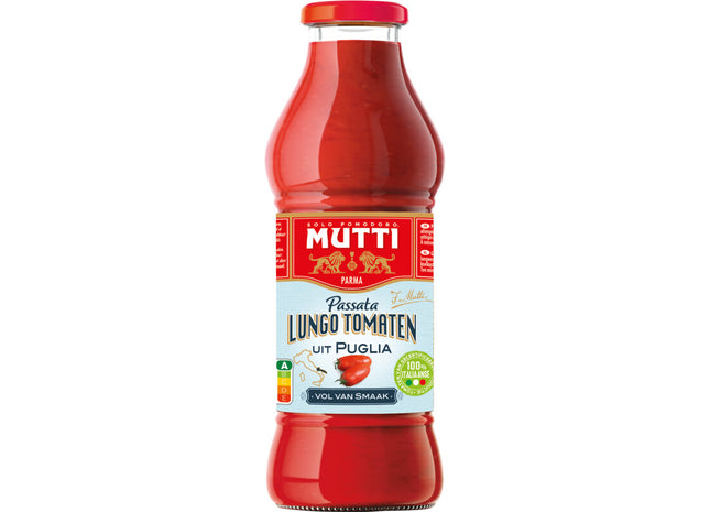 Mutti Passata van lungo tomaten uit Puglia