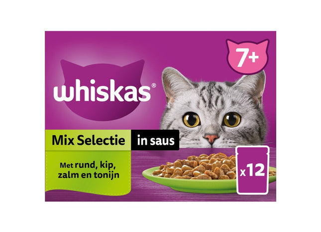 Whiskas 7+ Mix-Auswahl in Soße