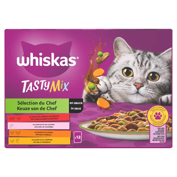 Whiskas Leckere Mischung Auswahl des Küchenchefs in Soße