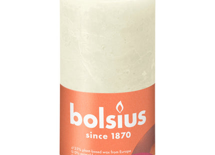 Bolsius Rustic candle ivory 13cm