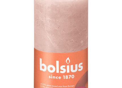Bolsius Rustic candle 13cm misty pink