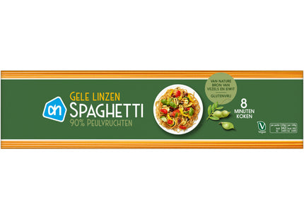 Gele linzen spaghetti