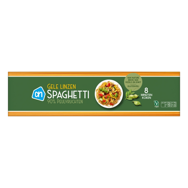Yellow lentil spaghetti