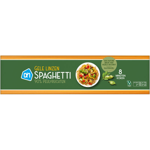 Yellow lentil spaghetti