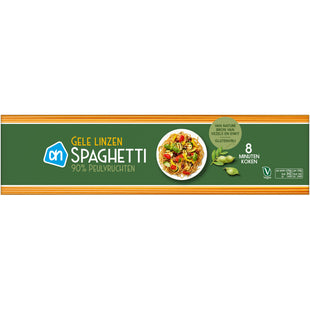 Gelbe Linsenspaghetti