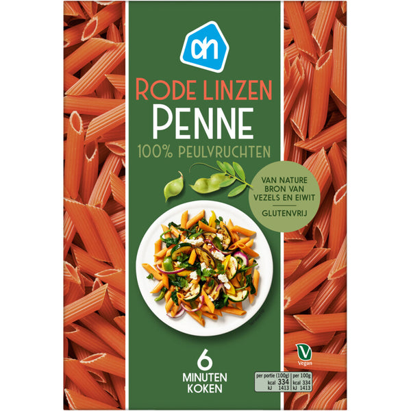 Penne aus roten Linsen