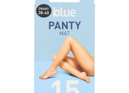 Blue Panty zwart 15 denier maat 38-40