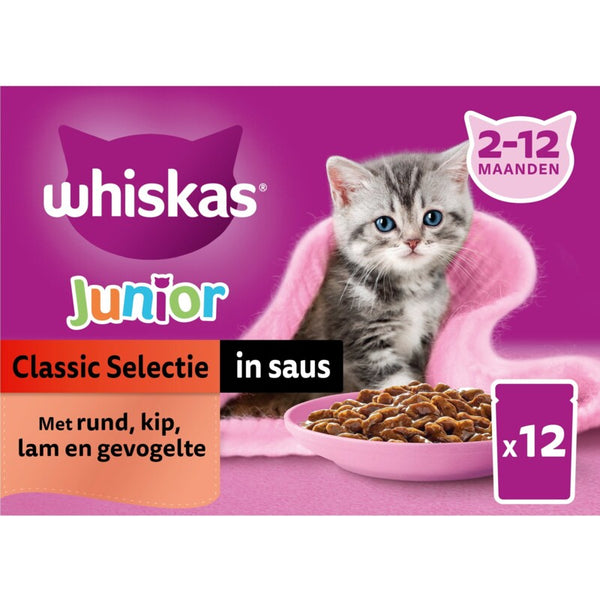Whiskas Junior classic selectie in saus  Dutchshopper