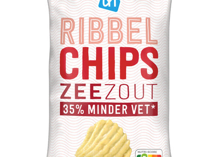 Ribbelchips zeezout 35% minder vet