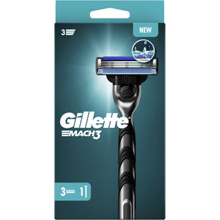 Gillette Mach3 Griff + 3 Rasierklingen