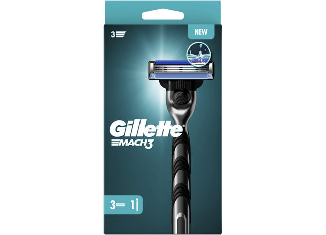Gillette Mach3 Griff + 3 Rasierklingen