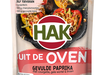 Hak Uit de oven gevulde paprika