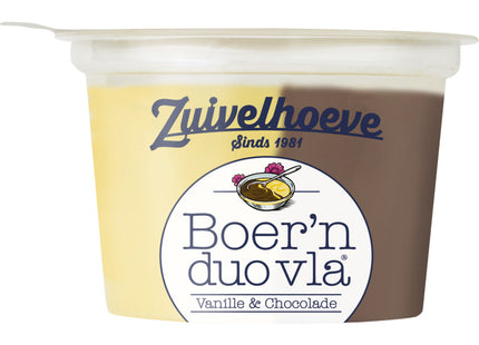 Zuivelhoeve Boer'n vla vanille & chocolade