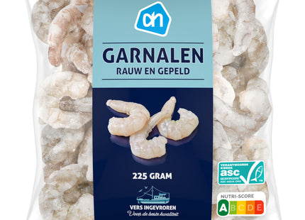 Garnalen rauw en gepeld