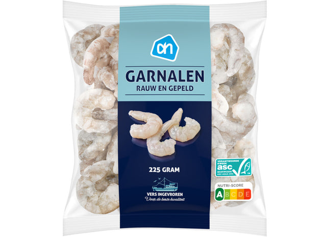 Garnalen rauw en gepeld