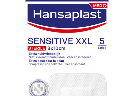 Hansaplast Sensitive xxl plaster with silver