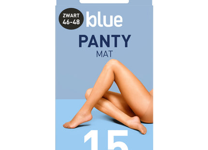 Blue Panty zwart 15 denier maat 46-48