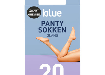 Blue Pantysokken glans zwart 20 denier