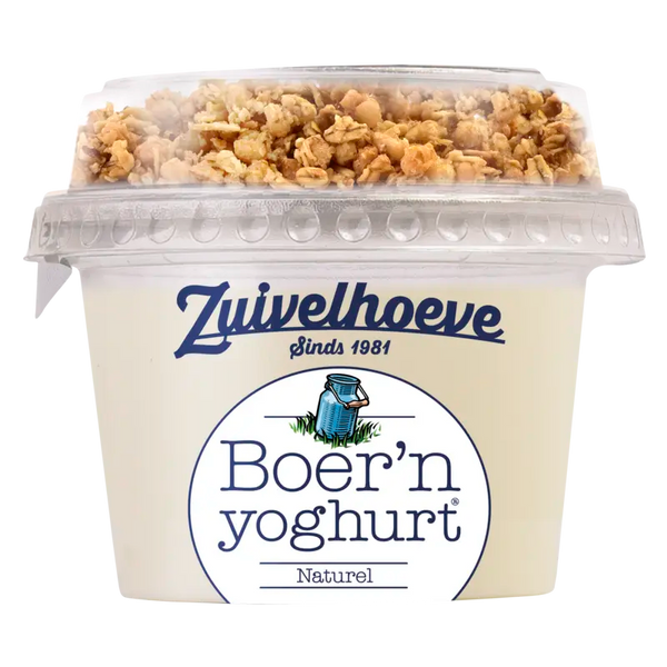Zuivelhoeve Boer'n yoghurt naturel & muesli