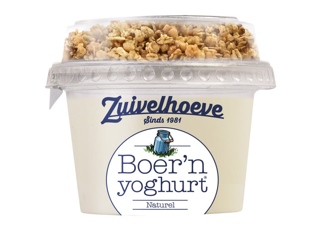 Zuivelhoeve Boer'n yoghurt naturel & muesli