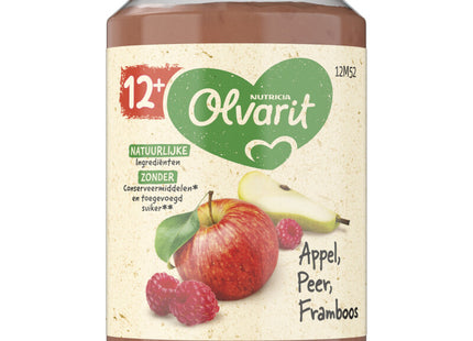 Olvarit 12+ months apple pear raspberry
