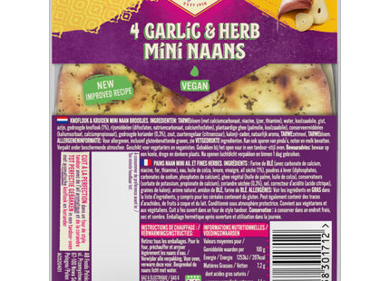 Patak's Mini naan garlic & coriander