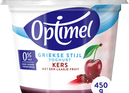 Optimel Magere Griekse stijl yoghurt kers