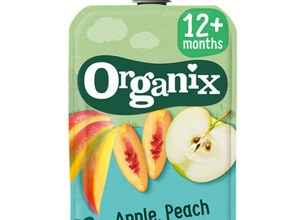 Organix Knijpfruit appel, perzik & mango 12+m