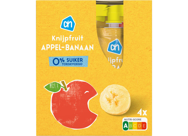 Die Frucht Apfel-Banane auspressen