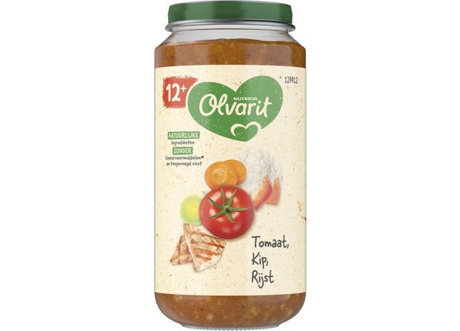 Olvarit Tomaat kip rijst 12m+  Dutchshopper