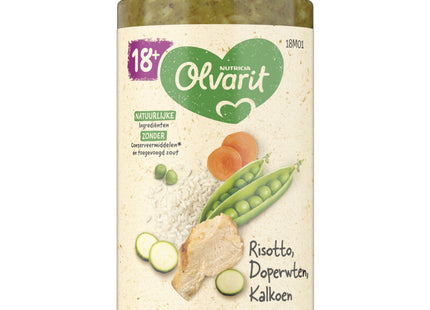 Olvarit Risotto doperwten kalkoen 18m+