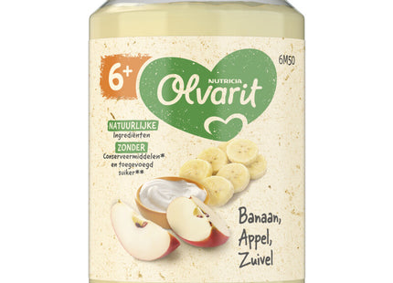 Olvarit 6+ months banana apple dairy