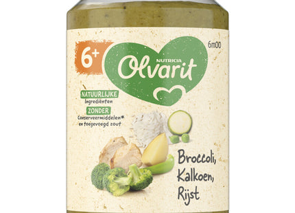 Olvarit Broccoli kalkoen rijst 6m+