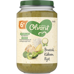 Olvarit Broccoli kalkoen rijst 6m+