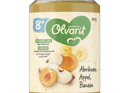 Olvarit 8+ months apricot apple banana