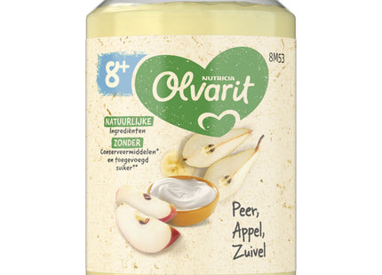 Olvarit 8+ months pear apple dairy