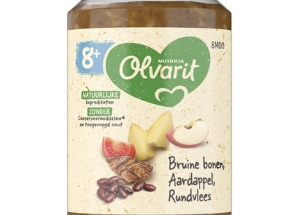 Olvarit Brown beans potato beef 8+ months