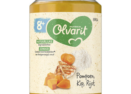 Olvarit 8+ months pumpkin chicken rice