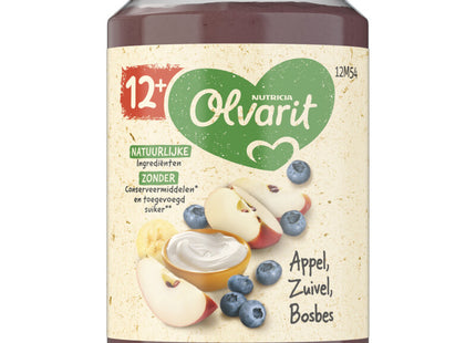 Olvarit 12+ months apple dairy blueberry