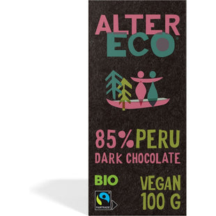 Alter Eco 85% peru dark chocolate vegan