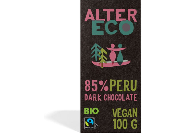 Alter Eco 85% peru dark chocolate vegan