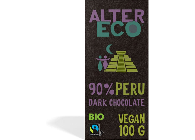 Alter Eco 90% peru dark chocolate vegan