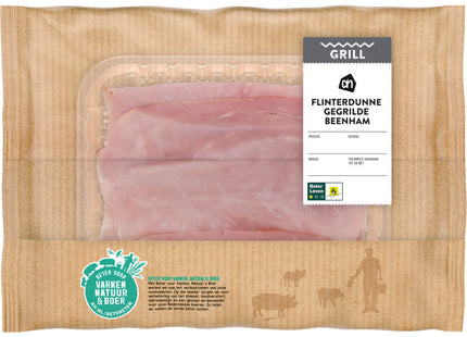 Wafer-thin grilled ham