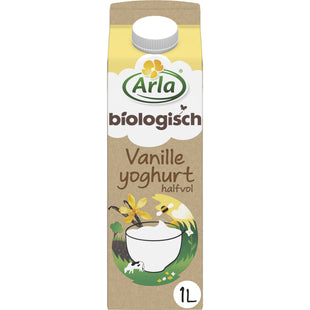 Arla Biologisch vanille yoghurt halfvol