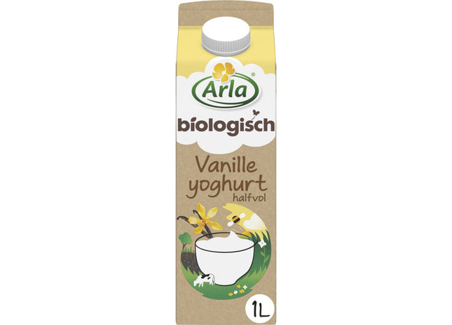 Arla Biologisch vanille yoghurt halfvol