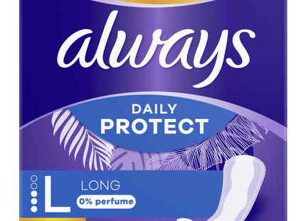 Always Protect long 0% perfume panty liner