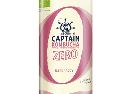 The Gutsy Captain Kombucha zero raspberry