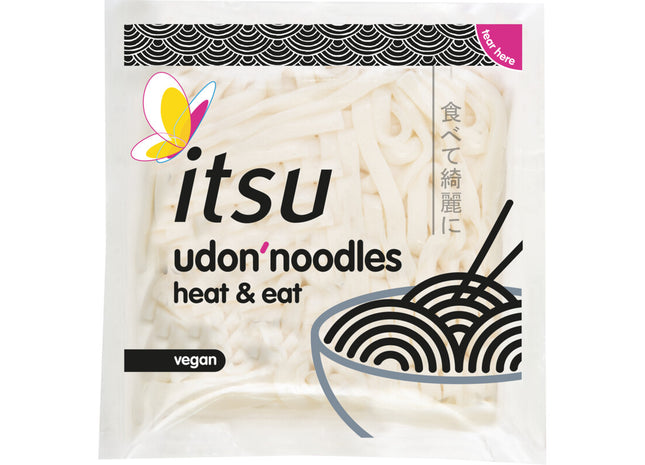 Itsu Udon-Nudeln erhitzen und essen